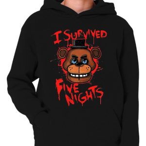 Polerón Canguro Capucha Five Nights At Freddy's Estampada Dtf Cod 001