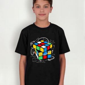 Polera Cubo Rubik Ecuaciones Niños Cod 001