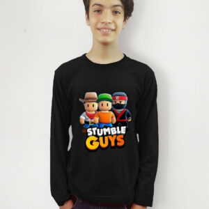 Polera Stumble Guys Para Niños - Manga Larga Cod 002