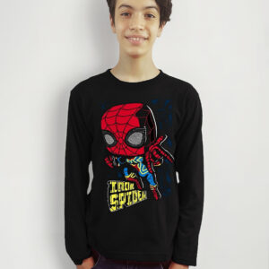 Polera Funko Iron Spiderman Hombre Super Héroes Manga Larga