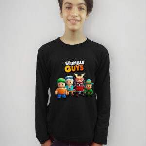 Polera Stumble Guys Para Niños - Manga Larga Cod 001