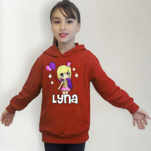 Poleron Canguro Con Capucha Diseño Lyna Vallejos, Lynitaa Roblox Youtuber Cod 002 ´- Senshi