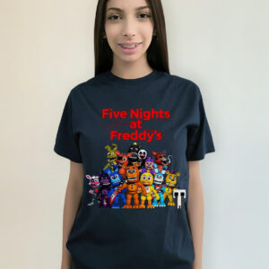 Polera Five Nights At Freddy's Unisex Estampada Dtf Cod 001
