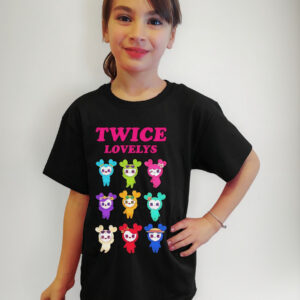 Polera Diseño Twice Lovelys Estampado Dtf Cod 001