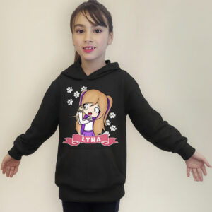 Poleron Canguro Con Capucha Diseño Lyna Vallejos, Lynitaa Roblox Youtuber Cod 001 ´- Senshi