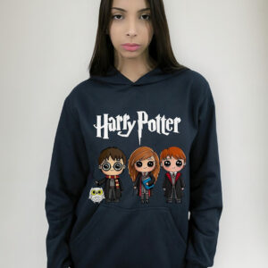 Poleron Canguro Con Capucha Diseño Harry Potter Cod 001