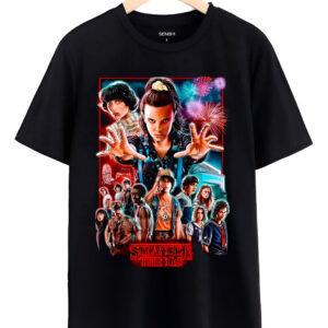 Polera Estampada Dtf Stranger Things Senshi Cod 007