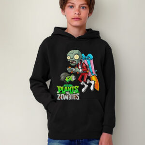 Polerón Canguro Capucha Plantas Vs Zombies Estampada Dtf Cod 001