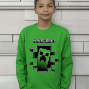 Poleron Polo Diseño Creeper Minecraft Cod 001 - Senshi