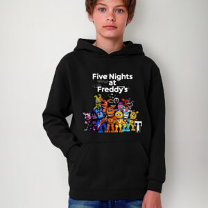 Polerón Canguro Capucha Five Nights At Freddy's Estampada Dtf Cod 001