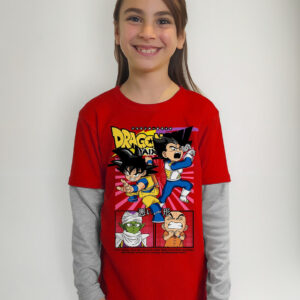 Polera Manga Larga Dragon Ball Daima Goku Vegeta Cod 002
