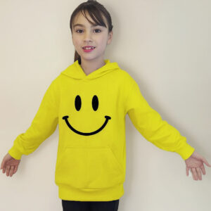 Polerón Canguro Capucha Carita Feliz Estampado Dtf Cod 001