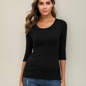 Polera Elasticada Para Dama 3/4