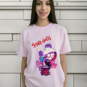 Polera Spider Gwen Rosa Para Niñas Cod 001