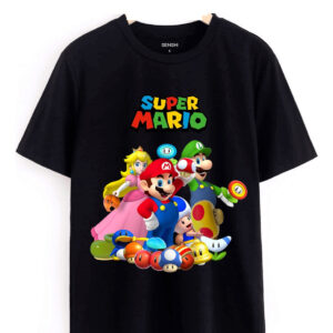 Polera Mario Estampada Dtf Cod 008 Senshi