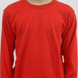 Polera Para Niños Manga Larga Unicolor 100% Algodon Cod 001