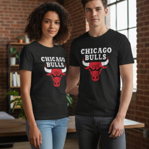Polera Chicago Bull Unisex Estampada En Algodon Cod 001