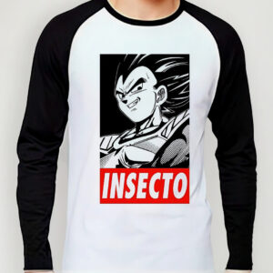 Polera Raglan Vegeta Insecto Dragon Ball Dtf Cod 001