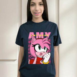 Polera Manga Corta Amy Rose Sonic Codi 003