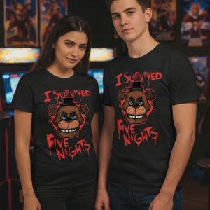Polera Five Nights At Freddy's Unisex Estampada Dtf Cod 004