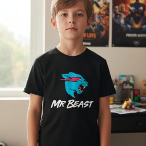 Polera Mr Beast Para Niños Y Adultos Estampada Dtf Cod 002