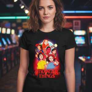 Polera Estampada Dtf Stranger Things C/dama Senshi Cod 010