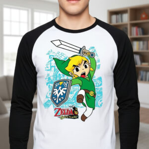 Polera Zelda Manga Larga Estampada Dtf Cod 001