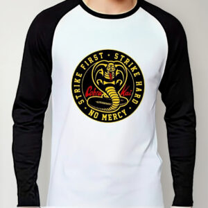 Polera Cobra Kai Unisex Manga Larga Estampada Dtf Cod 002