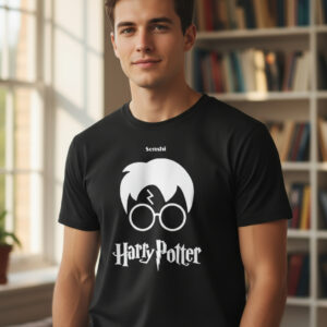 Polera De Algodón Harry Potter Estampada Dtf Cod 003